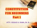 Download Lagu CONSTITUTION FOR BEGINNERS PART1