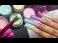 COLORFUL SPRING NAILS ACRYLIC NAIL TUTORIAL FROM START TO FINISH