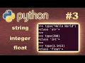 Python Data Types String Integer and Floating Point Number