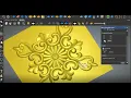 3D Flower Flourish made in Artcam 2018