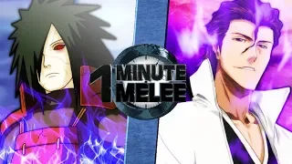 aizen vs madara bleach vs naruto one minute melee s6 finale
