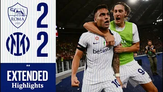 CAPITAN LAUTARO GUIDA LA RIMONTA: PAREGGIO ALL'OLIMPICO 💪 | ROMA 2-2 INTER | EXTENDED HIGHLIGHTS 📹🖤💙