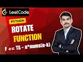 This One Formula Solves Rotate Function in O n LeetCode Daily Challenge 1st May 2026 Python