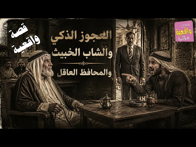 ⁣قصة العجوز الذكي والشاب الخبيث والمحافظ العاقل !!! قصة واقعية