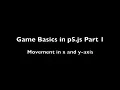 Game Basics in p5 js Part 1 - Movement in x and y