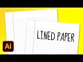 Easy Lined Paper Template PDF In Illustrator CC