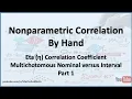 Nonparametric Correlation Eta Correlation Multichotomous Nominal v Interval Variable - Part 1