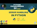 Error Handling in python 3 7 Exception Handling in Python For Beginners Urdu Hindi UAEC