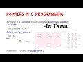 Pointers in C Programming IN TAMIL