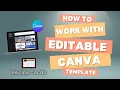 How to Work with Editable Canva Template Recipe Card