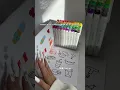 relaxing colouring with art markers