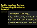Radix Number System Converting Numbers Tutorial