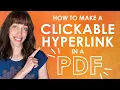 How to create a clickable hyperlink in a PDF document for FREE without Adobe Acrobat
