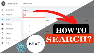 React DataTable Search Build a Real-time Filter Feature Mastering Next js Part 13