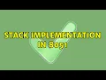 stack implementation in 8051