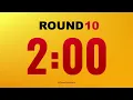 Boxing Timer 2 minute x 10 Rounds with 1 minute Breaks No Music