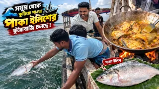 উত্তাল নদীতে পাকা ইলিশের অভিযান | ইলিশের সিজনে প্রথম পাকা ইলিশের ঝুড়া | Adventure BD