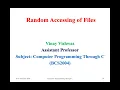 Random Accessing of Files