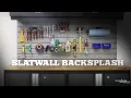 Garage Slatwall Backsplash