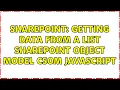 Sharepoint Getting data from a list sharepoint object model CSOM javascript