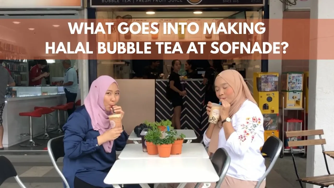 What goes into making halal bubble tea? featuring. Sofnade