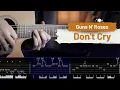 Download Lagu Guns N' Roses - Don't Cry | Tab Solo | How To Play