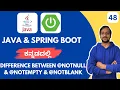 Spring Boot for Beginners in Kannada Validation Annotations NotNull NotEmpty NotBlank