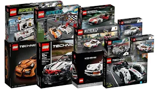 All LEGO Porsche sets 2015 - 2023 Compilation/Collection Speed Build