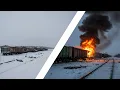 ICE OR SABOTAGE? SIBERIAN COAL TRAIN OVERTURNS, HALTING MAJOR RAIL LINE || 2025