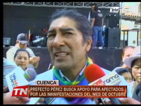 Prefecto Pérez busca apoyo para afectados por las manifestaciones del mes de octubre