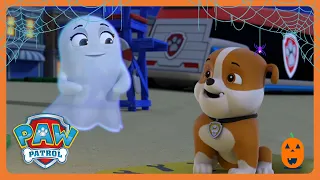 PAW Patrol - ¡Rubble se encuentra con un fantasma! 👻 | Halloween 🎃| WildBrain Niños