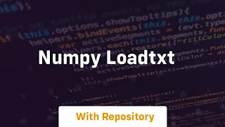 numpy loadtxt