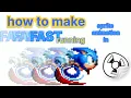 How to make FAST running sonic sprite animation tutorial
