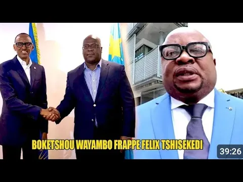 Download MP3 URGENT CRISE NA UNION SACRÉE! BOKETSHU WAYAMBO PROPH DE MALHEURE TO NIN?BO LANDA A QUOI JOUER FÉLIX