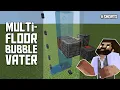 EASY Multi-floor bubble lift tutorial Minecraft Bedrock 1 18