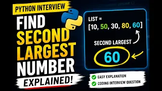 Python Interview Question Second Largest Number Explained