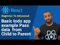 React Bangla Tutorial 32 A basic todo app state lifting principle