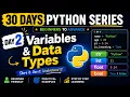 Variables Datatypes Day 2 30 Days Python Series