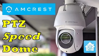 Amcrest PTZ Speed Dome Camera 12x Optical Zoom Integrated with Home Assistant and Blue Iris