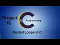 Nesting of FOR Loops in C - Nested For loop in C