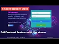 I built Facebook Clone with PHP Reactjs Full Clone with Live Stream Feature Full stack