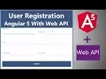 Angular 5 User Registration With Web API