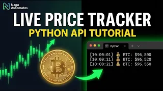 Build a Live Crypto Price Tracker in Python API JSON Tutorial