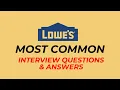 Lowe s Interview Questions and Answers for 2025