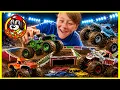 SUPER Monster Truck Toys MUD COMPILATION - Treadmill Racing DIY Freestyle Arena Play at Park