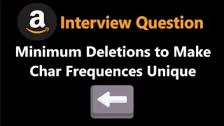 Minimum Deletions to Make Character Frequencies Unique - Leetcode 1647