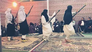 رقصة الفرح بعد النصر  الرماح  لفرقة القادوس الأهلية في غدامس دندنها