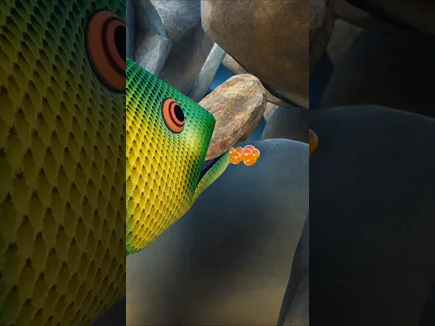 முட்டைக்கு மலையை உருவாக்கிய மீன் 🐟 #tamil #animation #stories #shorts #fishes #fishegg #pebble #rock