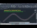 AutoLisp For Horizontal Curve How To draw Horizontal Curve in AutoCAD Road Alignment in AutoCAD