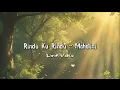 Rindu Ku Rindu - Mahalini ( Lirik Video )